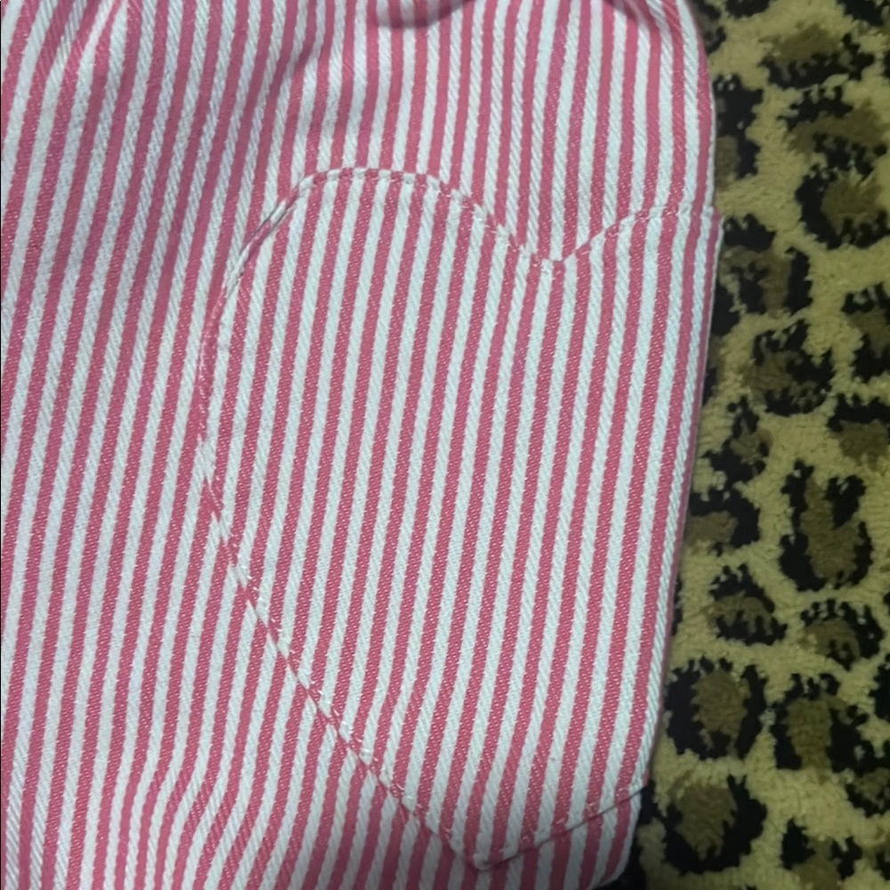 Girls Mini Boden Girls Size 11 Striped Pink Kids Pants with 🩷 Pockets - Picture 2 of 6